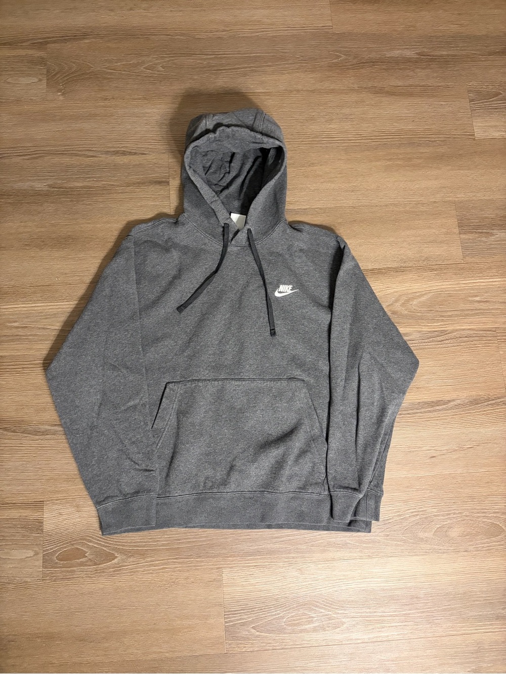 Plain Grey Nike Hoodie Size L Men